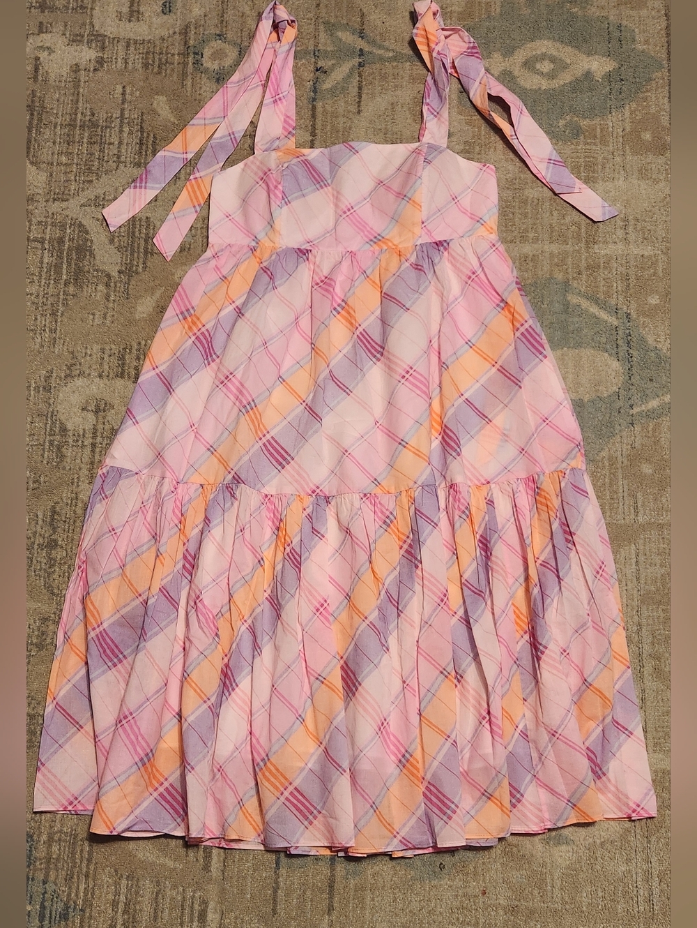 Lilly Pulitzer Anlee Midi Dress. Pink Isles Madras. Size 10. NWOT